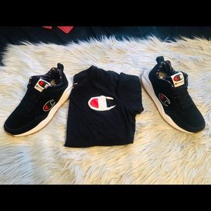 Champion 93 Eighteen Big C Shoes & Shirt